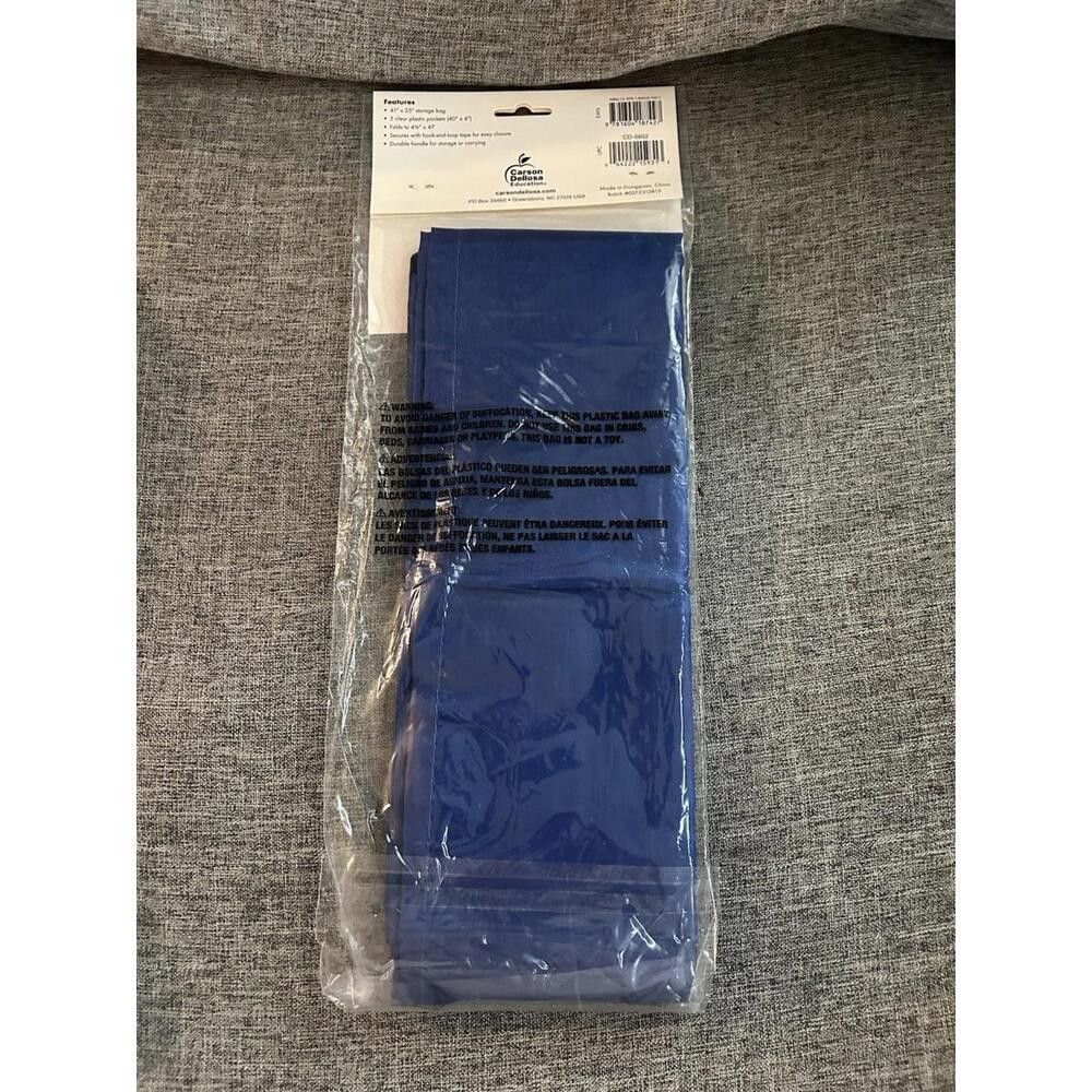 Carson Dellosa Publishing Border Storage Pocket Chart Blue 41" x 25" New - Picture 3 of 4